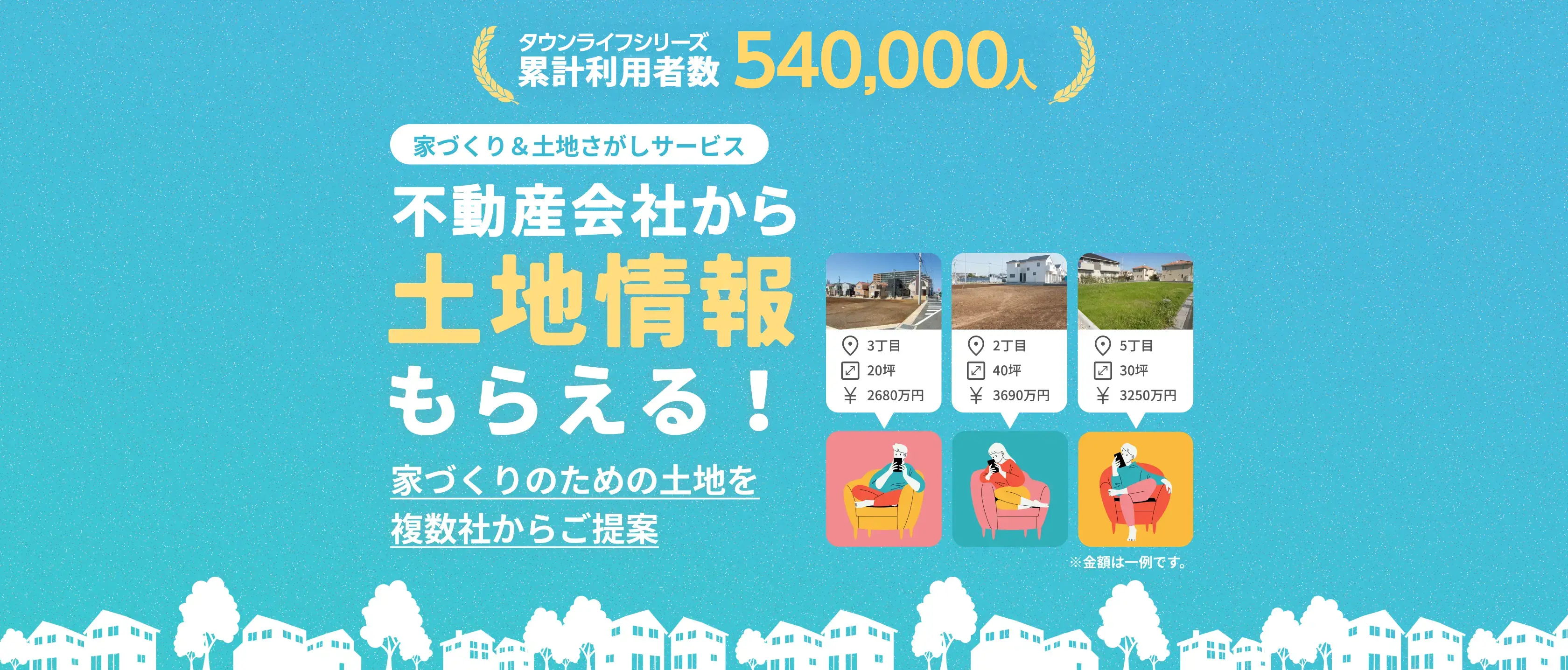 土地情報もらえる