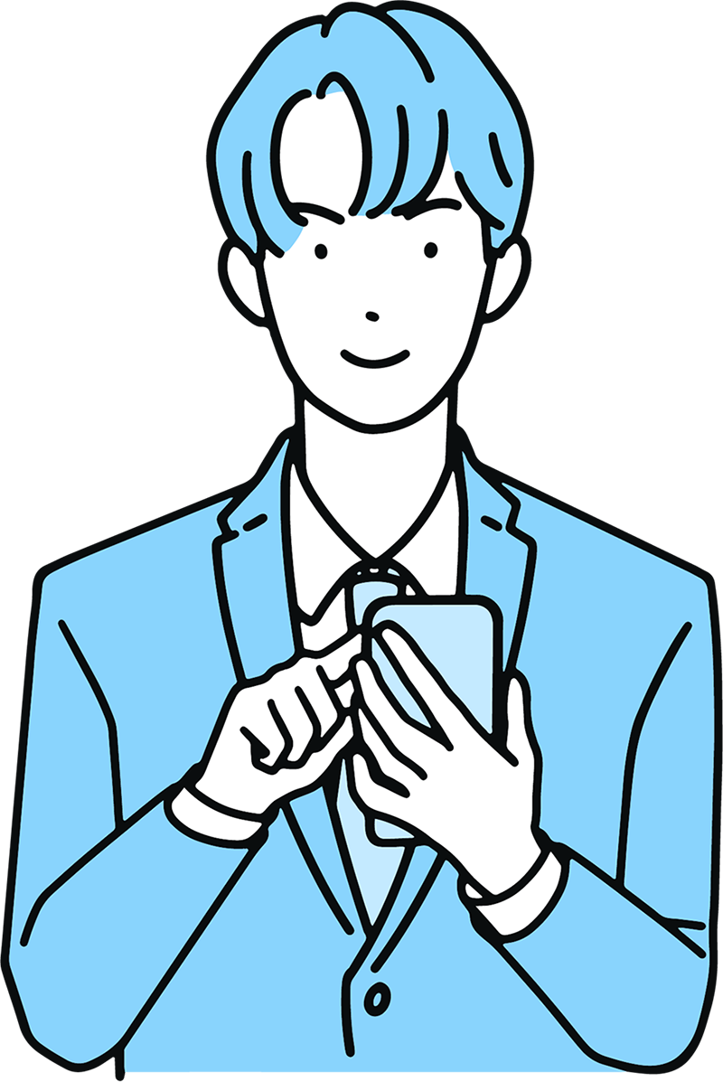 スマホを触る人